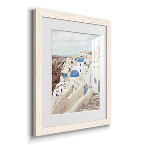 Santorini - Premium Framed Print - Distressed Barnwood Frame - Ready to Hang