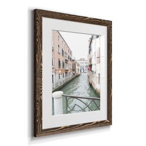 Venice Canal I - Premium Framed Print - Distressed Barnwood Frame - Ready to Hang