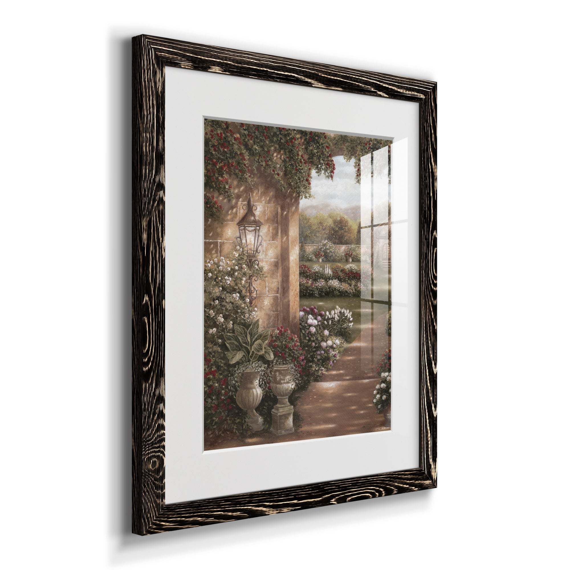 Evening in the Conservatory - Barnwood Framed Art Print