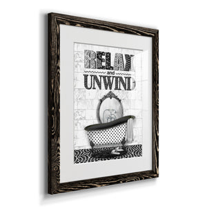 Relax and Unwind - Barnwood Framed Art Print