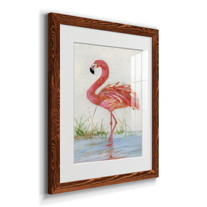 Flamingo II - Barnwood Framed Art Print