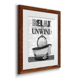 Relax and Unwind - Barnwood Framed Art Print