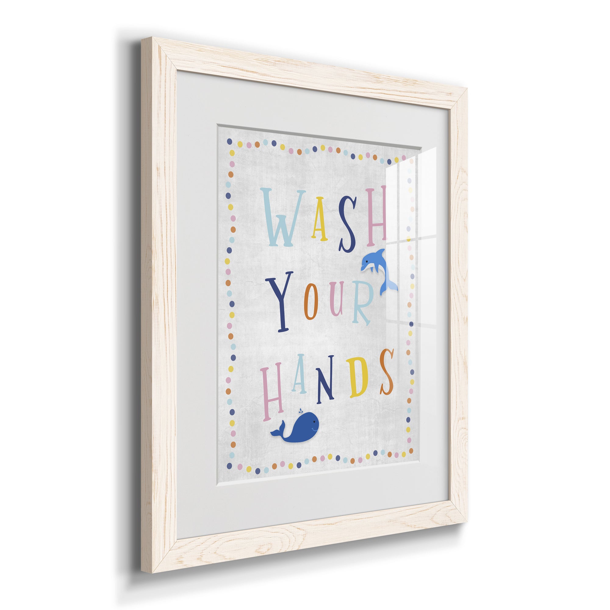 Wash Your Hands - Premium Framed Print - Distressed Barnwood Frame - Ready to Hang