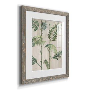 Modern Fronds I - Barnwood Framed Art Print