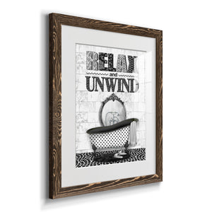Relax and Unwind - Barnwood Framed Art Print