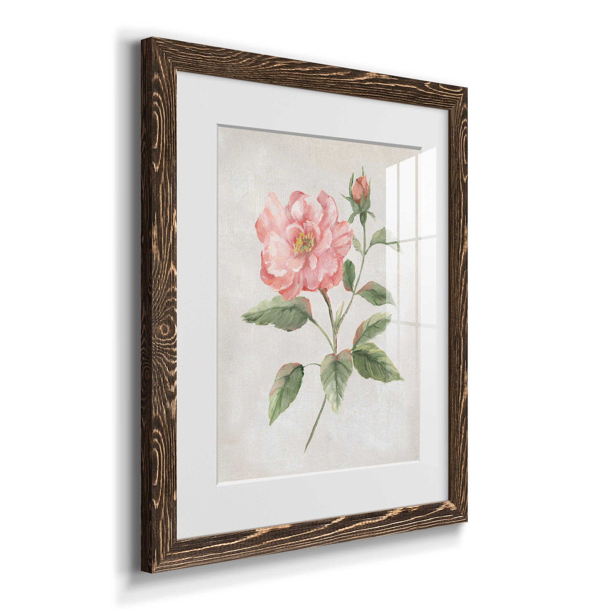Grandiflora II - Barnwood Framed Art Print