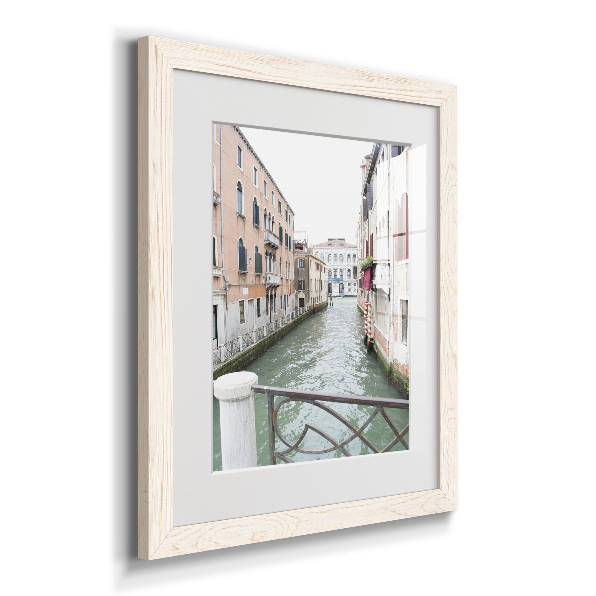 Venice Canal I - Premium Framed Print - Distressed Barnwood Frame - Ready to Hang
