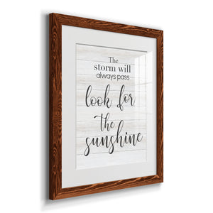 Look for the Sunshine - Premium Framed Print - Distressed Barnwood Frame - Ready to Hang