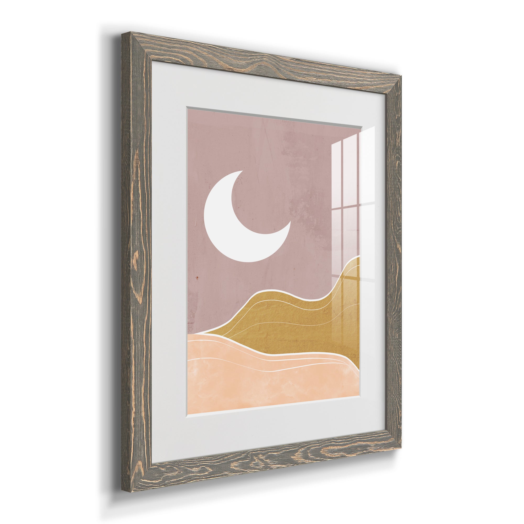 Sedona Moon - Premium Framed Print - Distressed Barnwood Frame - Ready to Hang