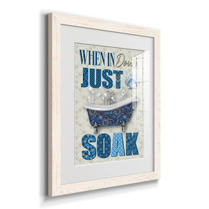 Just Soak - Premium Framed Print - Distressed Barnwood Frame - Ready to Hang