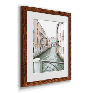 Venice Canal I - Premium Framed Print - Distressed Barnwood Frame - Ready to Hang