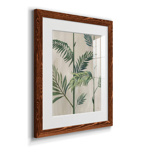Modern Fronds II - Barnwood Framed Art Print
