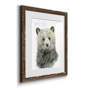 Forest Fur Baby Bear - Premium Framed Print - Distressed Barnwood Frame - Ready to Hang