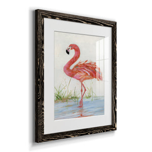 Flamingo II - Barnwood Framed Art Print