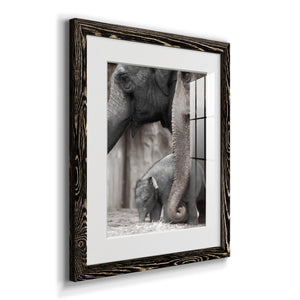 Family Moment - Barnwood Framed Art Print