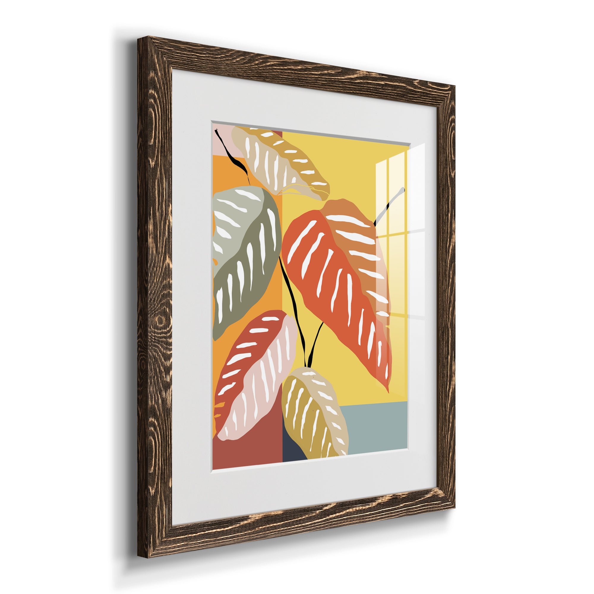 Tropical Plant I - Premium Framed Print - Distressed Barnwood Frame - Ready to Hang
