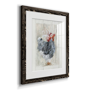 Sunday Best Hen - Barnwood Framed Art Print