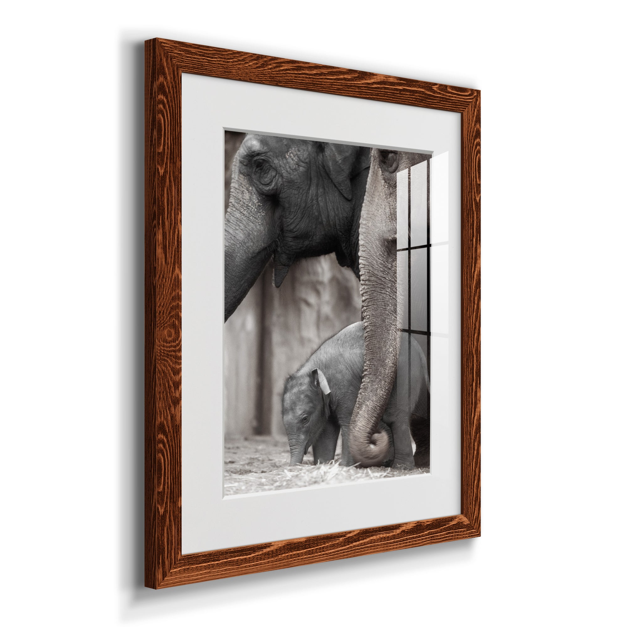 Family Moment - Barnwood Framed Art Print