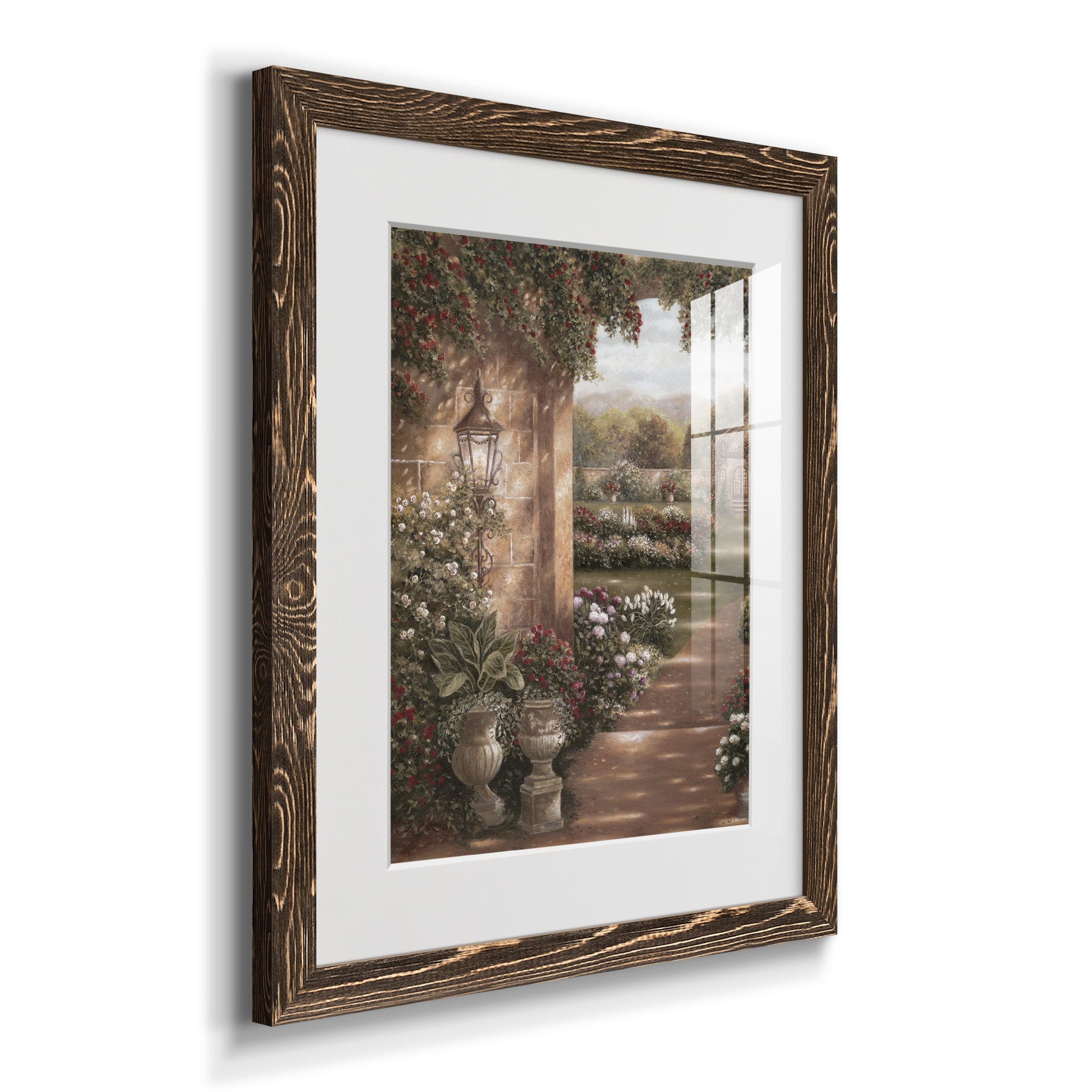 Evening in the Conservatory - Barnwood Framed Art Print
