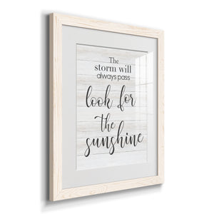 Look for the Sunshine - Premium Framed Print - Distressed Barnwood Frame - Ready to Hang