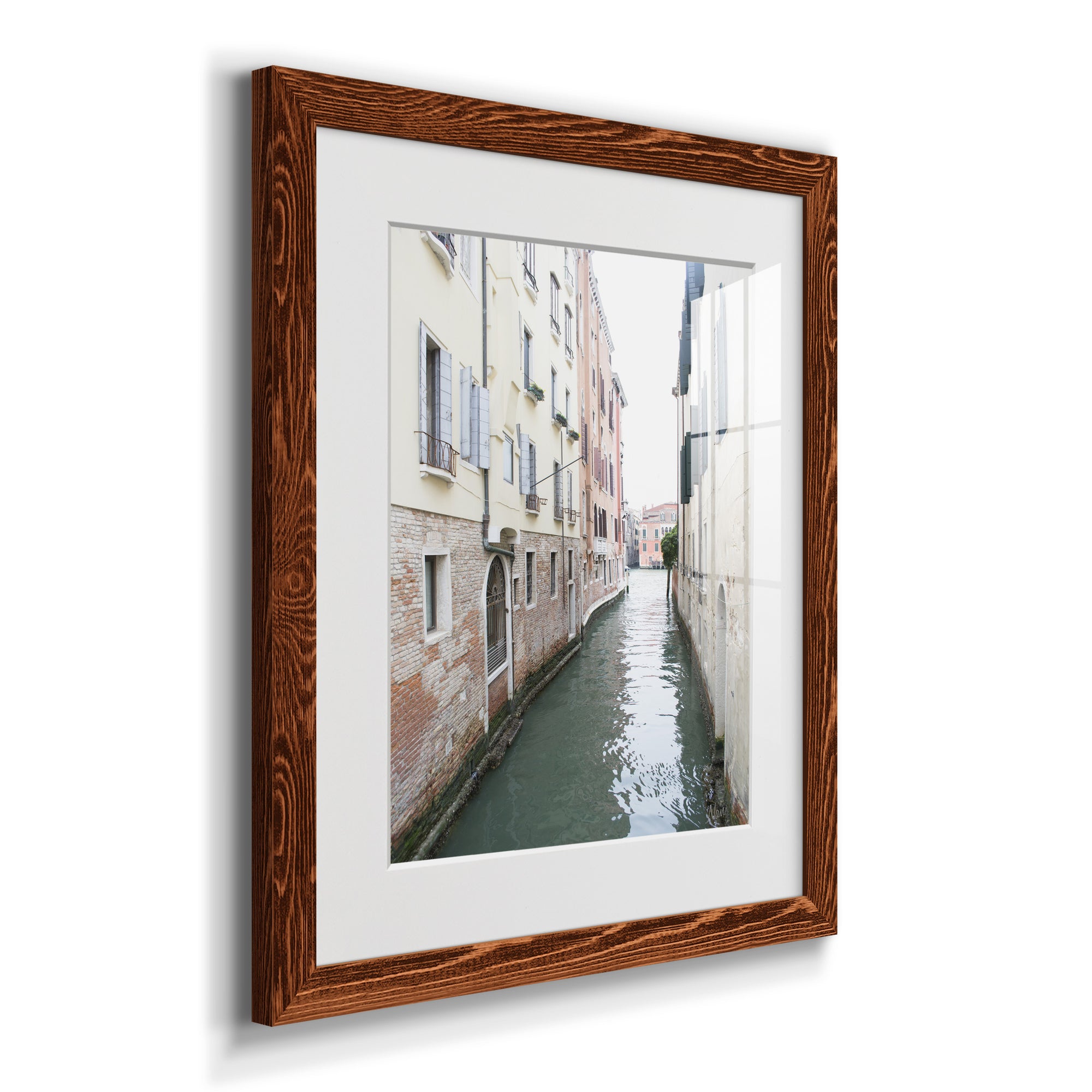 Venice Canal II - Premium Framed Print - Distressed Barnwood Frame - Ready to Hang