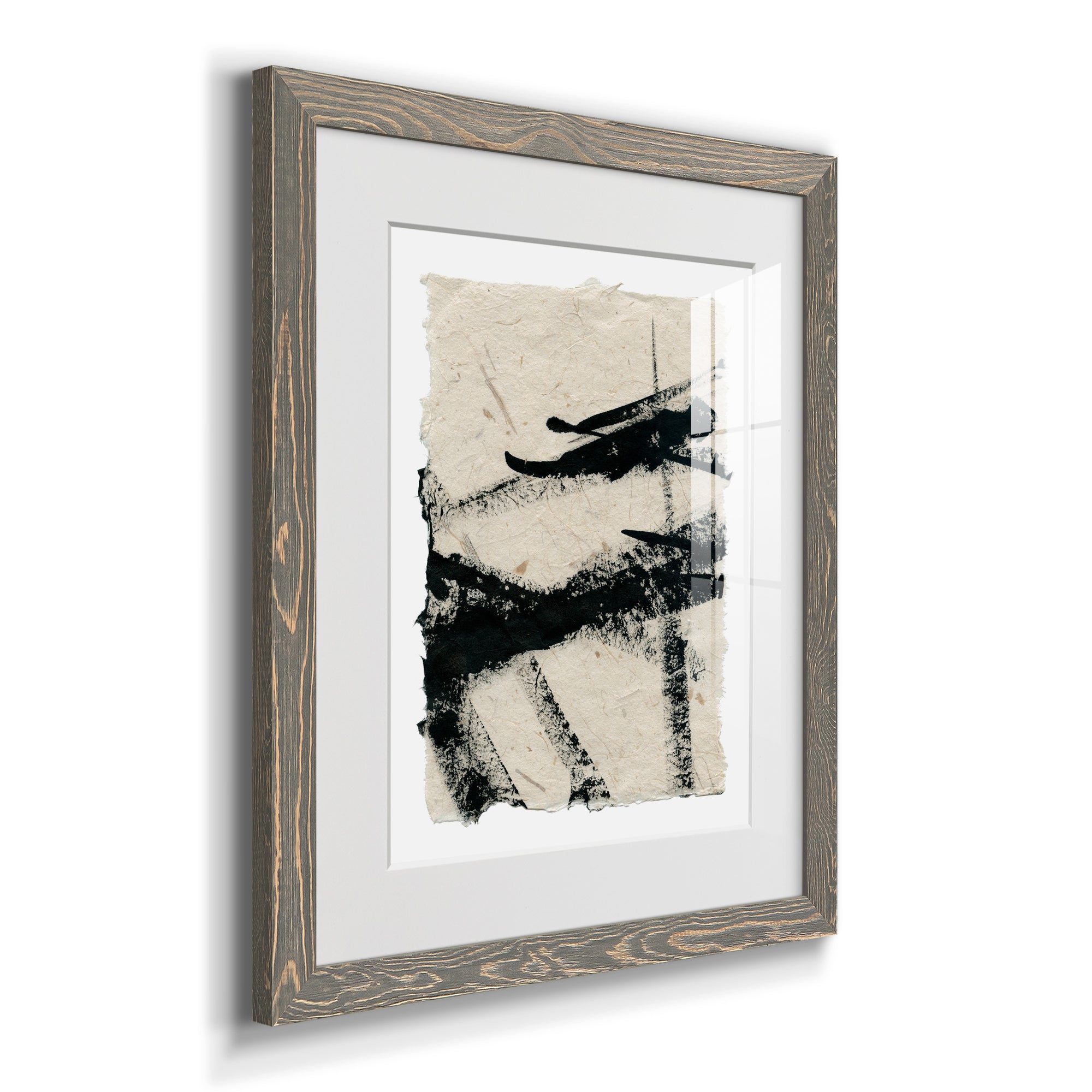 Lines Crossed II - Premium Framed Print - Distressed Barnwood Frame - Ready to Hang