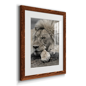 Sleepy Afternoon in Masai Mara - Barnwood Framed Art Print
