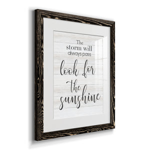 Look for the Sunshine - Premium Framed Print - Distressed Barnwood Frame - Ready to Hang