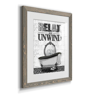 Relax and Unwind - Barnwood Framed Art Print