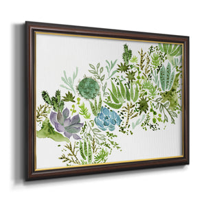 Succulent Field I Premium Framed Canvas- Ready to Hang