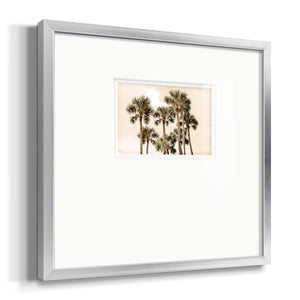 Blushing Palms Premium Framed Print Double Matboard