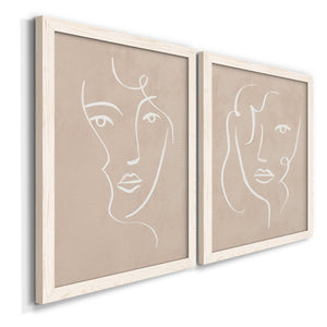 Curly Face I - Barnwood Framed Canvas Set