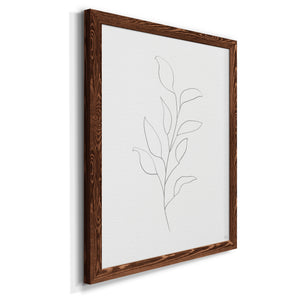 Botanical Gesture VI - Premium Canvas Framed in Barnwood - Ready to Hang
