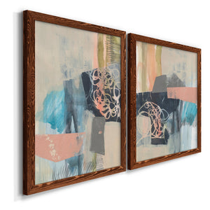 Reductive I - Barnwood Framed Canvas Set