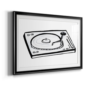 Vinyl Sketch - Modern Framed Art Print