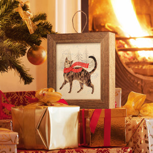 Christmas Cats & Dogs I, Handmade Ornament