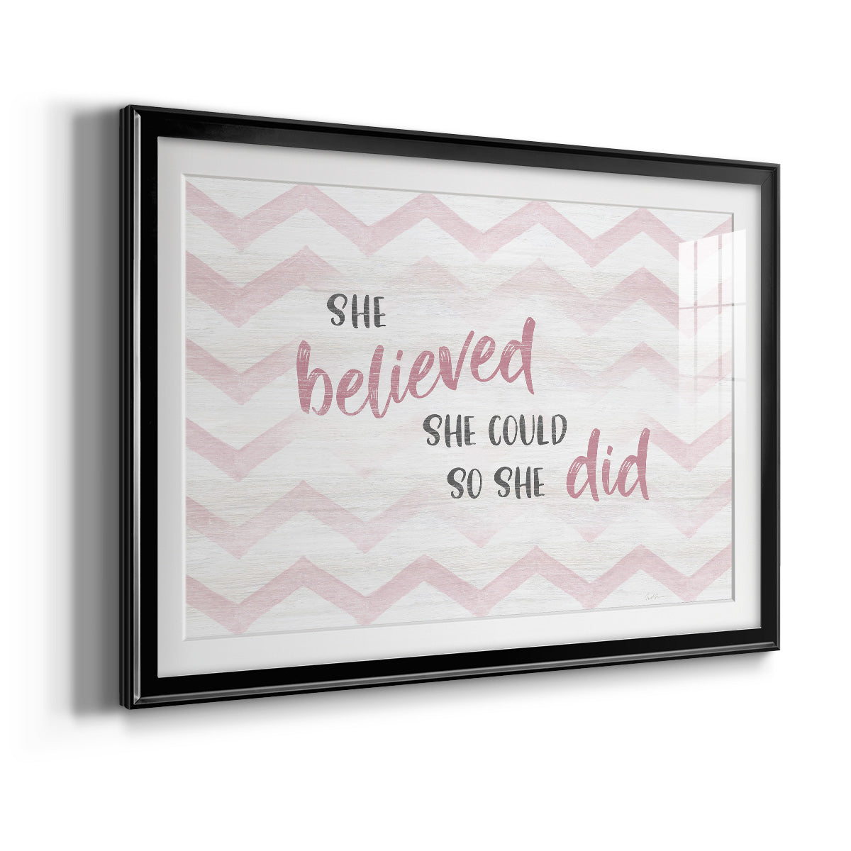 Believed She Could Premium Framed Print - Ready to Hang