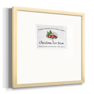 Christmas Tree Farm Premium Framed Print Double Matboard