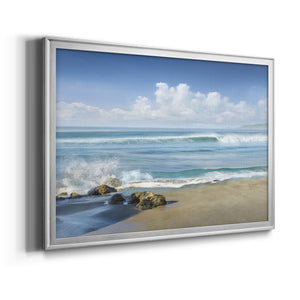 Sweeping Blue Premium Classic Framed Canvas - Ready to Hang