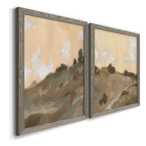 Hillside Walking Path III - Barnwood Framed Canvas Set