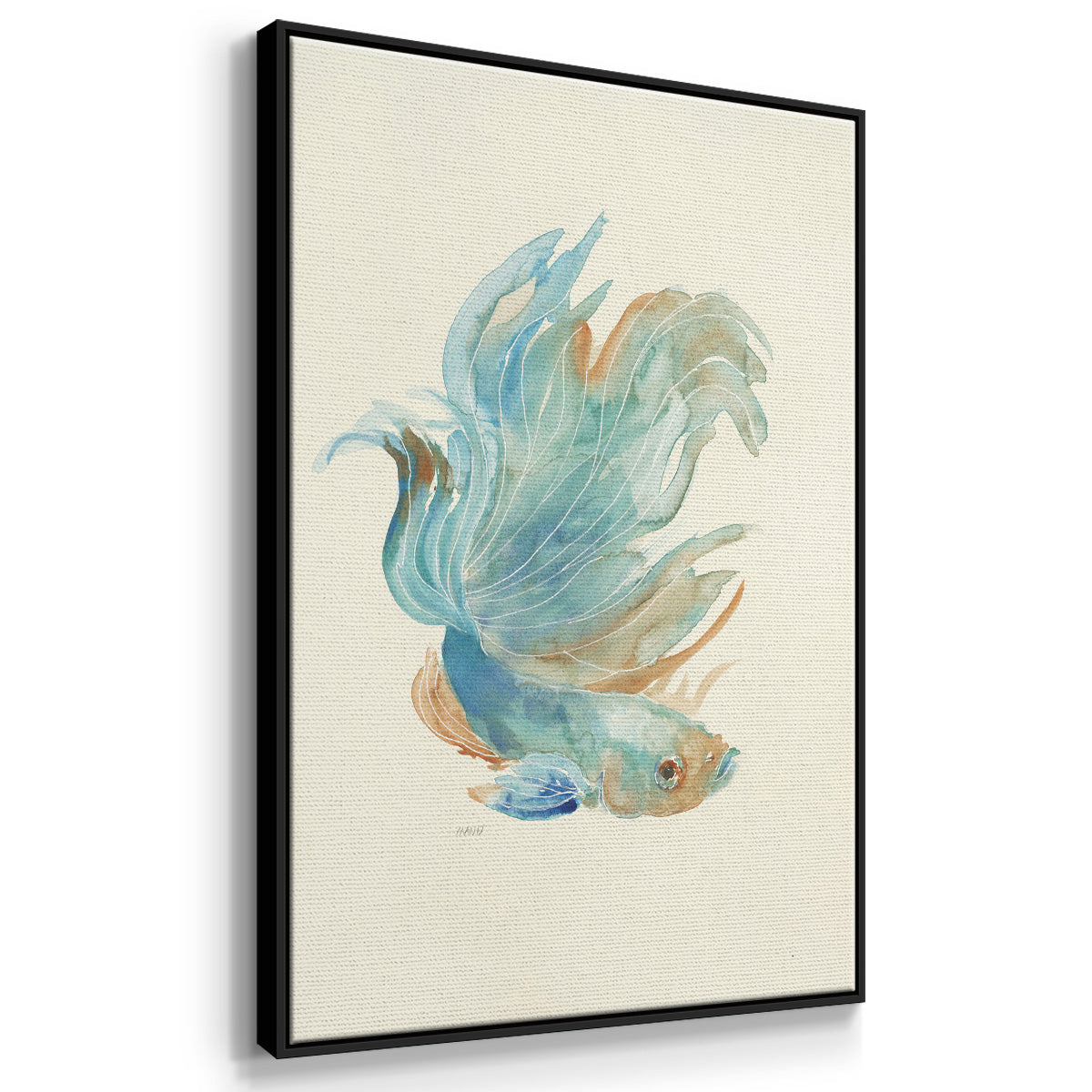 Betta I - Framed Premium Gallery Wrapped Canvas L Frame - Ready to Hang