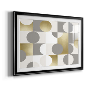 Modern Gold Reflections - Modern Framed Art Print