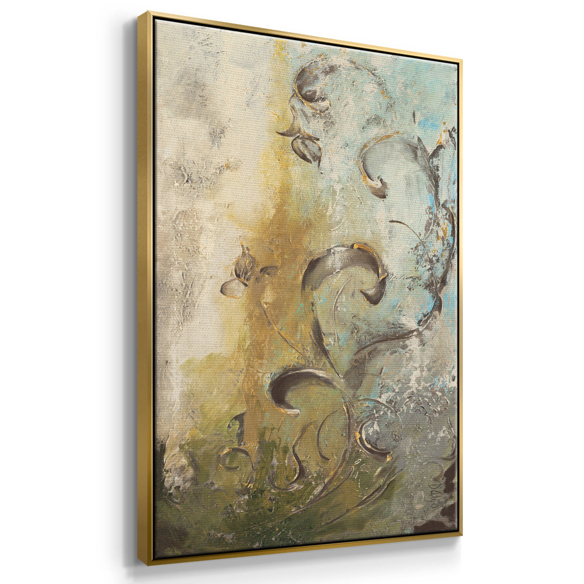 Enchanted Garden I - Framed Premium Gallery Wrapped Canvas L Frame - Ready to Hang