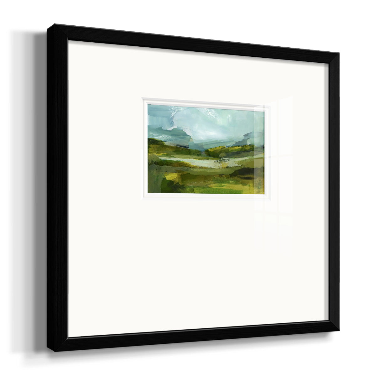 Emerald View III Premium Framed Print Double Matboard