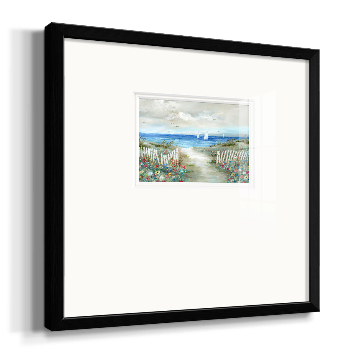Coastal Garden Premium Framed Print Double Matboard