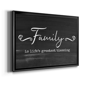 Greatest Blessing - Modern Framed Canvas Print
