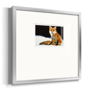 Fox- Premium Framed Print Double Matboard