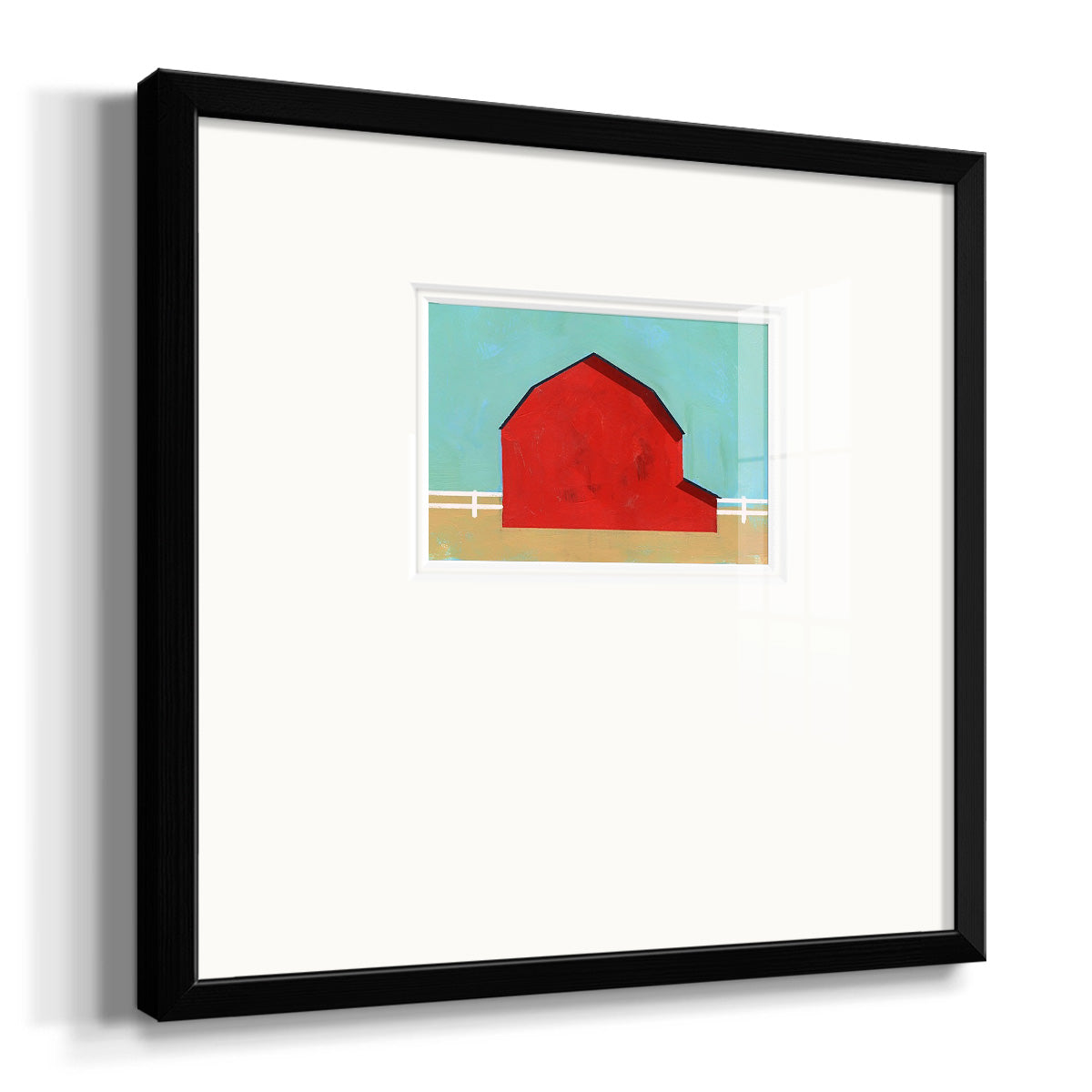 Big Red One I Premium Framed Print Double Matboard