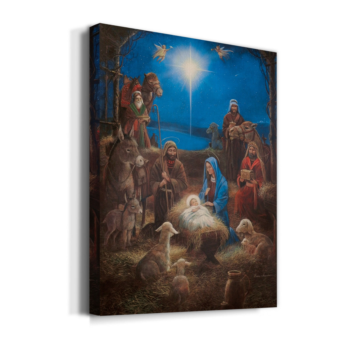 The Nativity - Premium Gallery Wrapped Canvas  - Ready to Hang