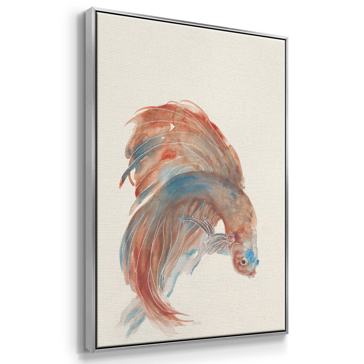 Betta III - Framed Premium Gallery Wrapped Canvas L Frame - Ready to Hang